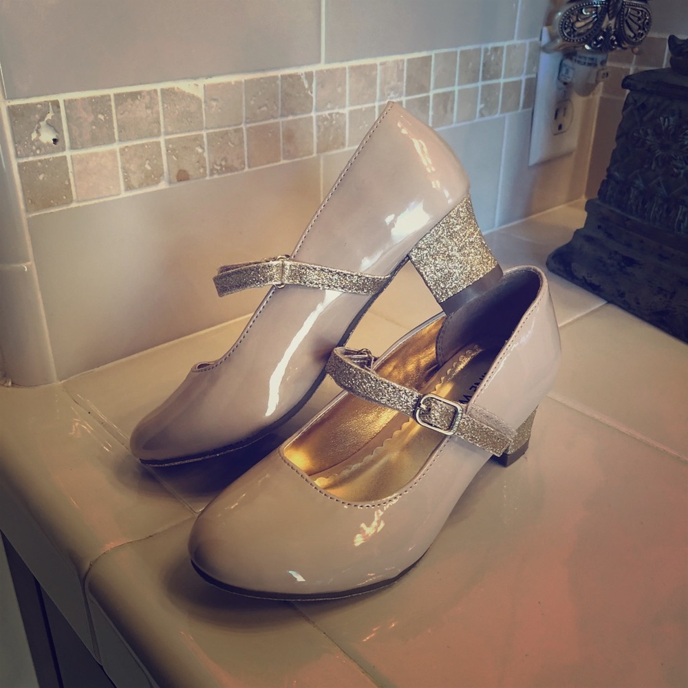 Nine West Kids Patrece Nude Patent Shoe